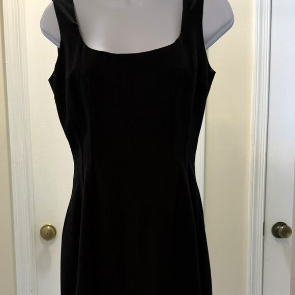 Dolce & Gabbana grey square neck virgin wool mini sheath dress Sz 44 US Sm/Med - Picture 4 of 12